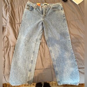 Lee Men’s 34x30 Relaxed Fit Jeans Light Stone Wash Straight Leg Denim NWT